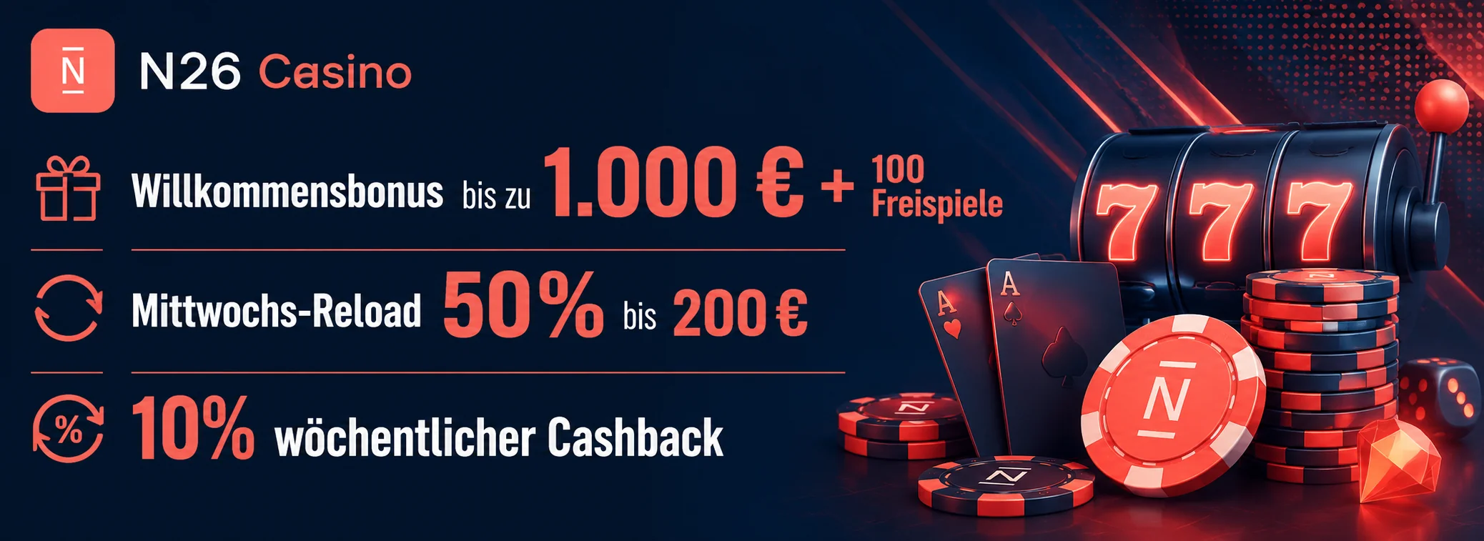 Bonus + 100 Freispiele